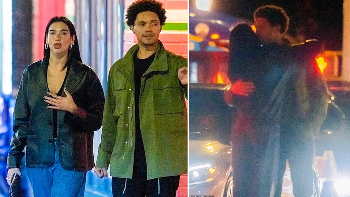 Agency News Trevor Noah and Dua Lipa 