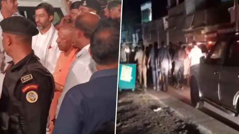 Yogi Adityanath’s Car Breaks Down While Returning From Vidur Temple, Security Personnel Arrange Another Vehicle for UP CM (Watch Video)