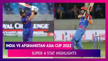 India vs Afghanistan, Asia Cup 2022 Super 4 Stat Highlights: Virat Kohli Shines In Massive Win