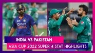India vs Pakistan, Asia Cup 2022 Super 4 Stat Highlights: Mohammad Rizwan Shines In Close Win