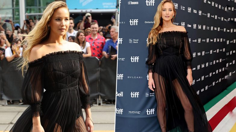 Jennifer Lawrence Looks Magical in Black See-Through Gown As She Walks in Style for the Red Carpet at TIFF 2022, View Pics of Causeway Actress