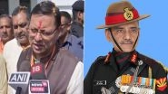 Uttarakhand CM Pushkar Singh Dhami Hopes for Enhanced National Security As Lt Gen Anil Chauhan Appointed As New CDS