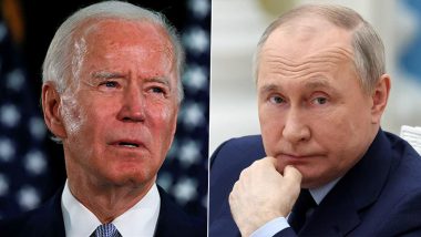 US President Joe Biden Condoles Loss of Lives in Ukraine After Russia’s Missile Attacks; Says Will Continue To Impose Costs on Vladimir Putin for ‘Aggression’