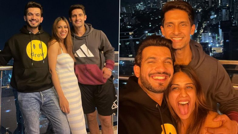 Nia Sharma and Ravi Dubey Have a Gala Time at Arjun Bijlani’s New House, Call It His Taj Mahal! (View Pics)