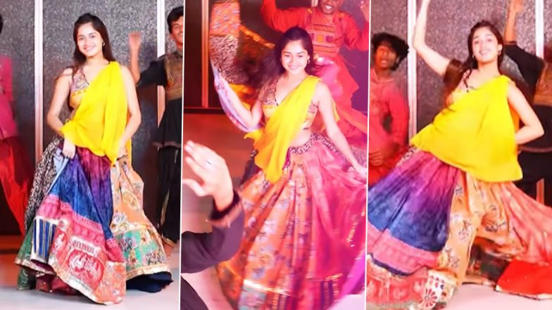 Jannat Zubair Grooves to the Peppy Beats of Avneet Kaur-Shantanu Maheshwari’s Music Video ‘Kesariyo Rang’ (Watch Video)