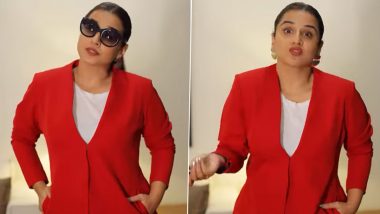 Vidya Balan Looks Red Hot as She Flaunts Bossy Vibes in New Instagram Video – WATCH