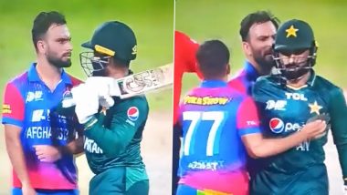 Asif Ali Almost Hits Fareed Ahmad With the Bat As Duo Get Involved in Heated Altercation During PAK vs AFG Asia Cup 2022 Super 4 Encounter (Watch Video)