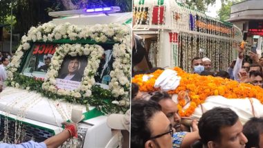 Raju Srivastava Funeral Update: Late Comedian’s Mortal Remains Brought in to Delhi; Last Rites to Be Performed Today (Watch Video)