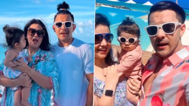 Aditya Narayan’s Maldivian Vacay with Wife Shweta Agarwal and Baby Girl Tvisha Is All About Fun (Watch Video)