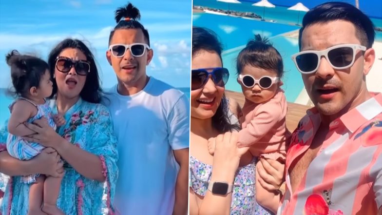 Aditya Narayan’s Maldivian Vacay with Wife Shweta Agarwal and Baby Girl Tvisha Is All About Fun (Watch Video)