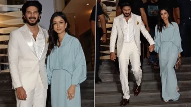 Chup Movie: Dulquer Salmaan and Wife Amaal Make Stylish Appearance at the Film’s Special Screening in Mumbai (View Pics)