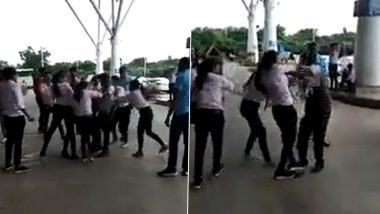 Raipur: Man Thrashed by Group of Women Over Money Dispute at Swami Vivekananda Airport, Video Goes Viral