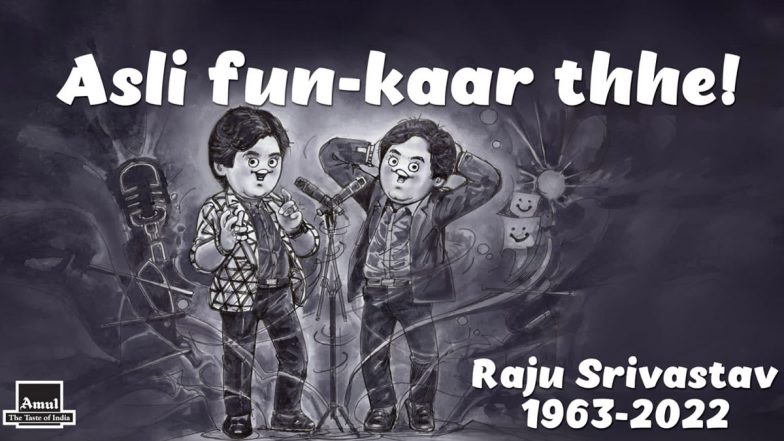 RIP Raju Srivastava: Amul Topical Pays Tribute to the Late Comedian–Actor (View Tweet)