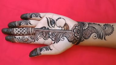 Navratri 2022 Mehndi Designs For Full Hand: Celebrate the Festival for Goddess Durga With Beautiful Mehandi Patterns (Watch Videos)