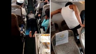 Pakistan: Passenger Creates Ruckus Mid-Air As He Punches Seats and Kicks Windows in Peshawar-Dubai Flight; Gets Blacklisted by PIA (Watch Video)
