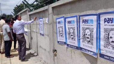 PayCM Poster Row: Karnataka Police Arrest Two Accused Connected With KPCC Over Embarrassing Poster of CM Basavaraj Bommai With QR Code; Watch Video