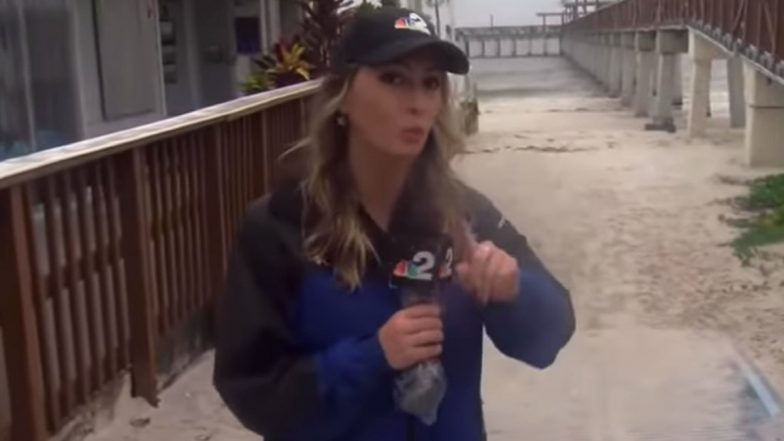 Hurricane Ian: Florida Weather Reporter Kyla Galer Wraps Mic In Condom To Protect It During Hurricane Coverage (Watch Video)