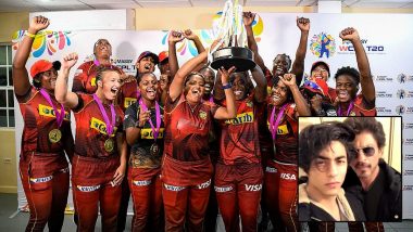 Shah Rukh Khan and Son Aryan Khan Celebrate as Their Team Trinbago Knight Riders Wins Women's Caribbean Premier League Title