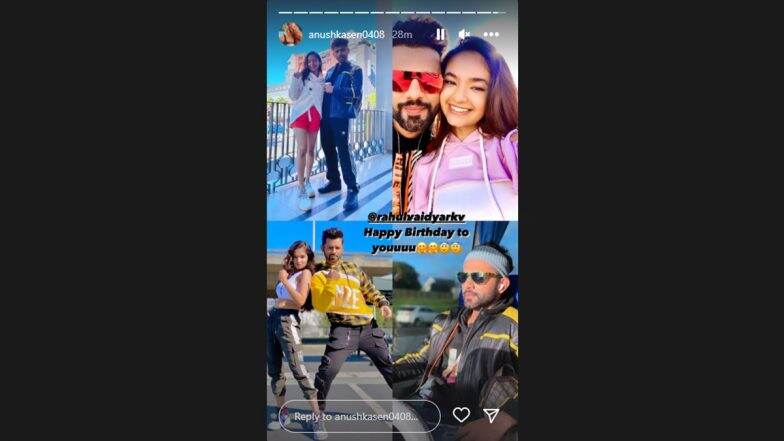 Anushka Sen Shares Special Moments Spent With Rahul Vaidya From Khatron Ke Khiladi 12 on His Birthday! (View Post)