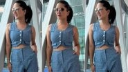 Sunny Leone Keeps It Comfy in Blue Co-Ord Set; View Pic of the Actress Giving Major Fashion Goals for a Casual Outing