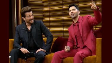 Koffee With Karan S7: Varun Dhawan and Anil Kapoor Receive Calls From Maritally Aggrieved People and Give Marriage Advice