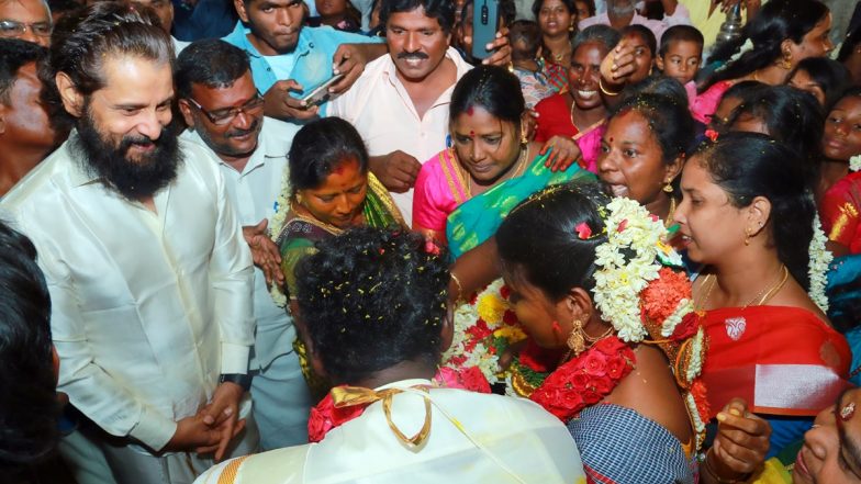 Ponniyin Selvan I Star Chiyaan Vikram Attends Wedding of Housekeeping Unit Member’s Son