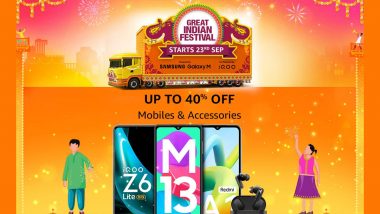 Amazon Great Indian Festival Sale 2022 To Begin at Midnight for Prime Members; Check Early Deals Revealed on Smartphones Here