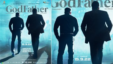 Godfather First Single: ‘Megastars’ Chiranjeevi and Salman Khan’s Cool Poster Unveiled Ahead of the Promo’s Release (View Pic)