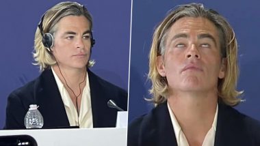 Don't Worry Darling: Netizens Are Amused By a Zoned Out Chris Pine At the Venice Film Festival, React to Drama Surrounding Harry Styles as Well