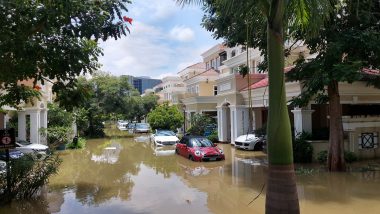 Bengaluru Rains: Luxury Cars, Villas and High-End Apartments of CEOs, CFOs Submerge As Flooding Hits Yemalur Main Road, Techies Take Tractors to Safety (Watch Videos)