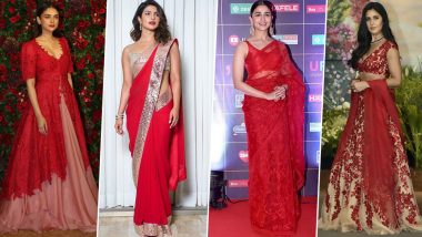 Navratri 2022 Day 2 Colour Red: Alia Bhatt, Priyanka Chopra Jonas' Ravishing Looks To Try This Year