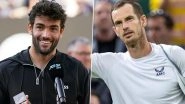Laver Cup 2022: Team Europe&rsquo;s Matteo Berrettini, Andy Murray to Face Team World&rsquo;s Felix Auger Aliassime, Jack Sock in Men's Doubles