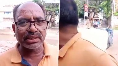 Video: E-Rickshaw Overturns Seconds After Commuter’s Complaint About Accidents Due to Pothole-Ridden Roads in UP’s Ballia