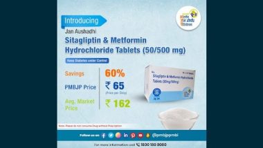 Diabetes Drug Sitagliptin Launched by Govt, Its Combinations at Rs 60 per Pack of 10