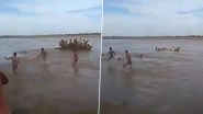 Video: Boat With 25 Passengers Capsizes in Ganga River in UP&rsquo;s Gazipur