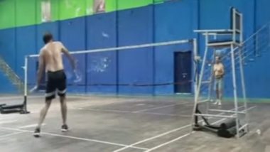 Video: Two Men Seen Playing Badminton Half-Naked in Front of Girls Washroom in KD Singh Babu Stadium, No Action Despite Many Complaints