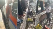 UP Man&nbsp;Miraculously Escapes Death After Speeding Train Runs Over Him; Video of Horrific Incident Goes Viral&nbsp;