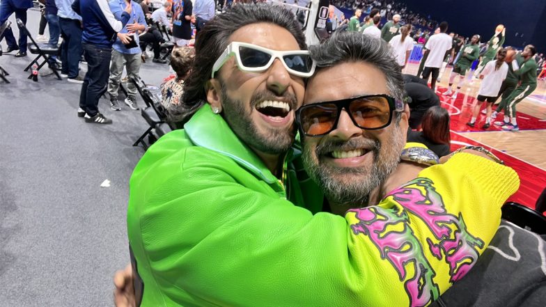 Ranveer Singh and R Madhavan Pose Together for a Cool Picture at NBA Abu Dhabi Games 2022!