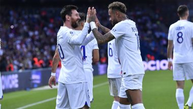 PSG 4-3 Troyes, Ligue 1 2022-23: Lionel Messi, Neymar Shine in Seven-Goal Thriller (Watch Goal Video Highlights)