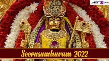 Soorasamharam 2022 Images & Lord Murugan HD Wallpapers For Free Download Online: Celebrate Tiruchendur Soorasamharam Festival in Tamil Nadu With WhatsApp Messages and Greetings