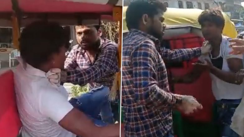 Video: Biker Caught on Camera Abusing, Slapping Autorickshaw Driver in UP’s Hardoi