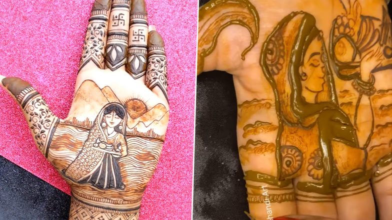 Quick 5-Minute Mehndi Designs for Chhath Puja 2022: Adorn Your Hands With Easy and Beautiful Henna Patterns To Prepare for Chhath Festivities (Watch Tutorial Videos)