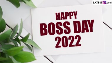 Boss' Day 2022 Images & HD Wallpapers For Free Download Online: Quotes, Messages, SMS and Wishes To Share With Your Head Who Keeps You Gainfully Employed