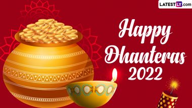 Dhanteras 2022 Images and HD Wallpapers for Free Download Online: Wish Happy Dhantrayodashi 2022 With WhatsApp Messages, SMS and GIF Greetings