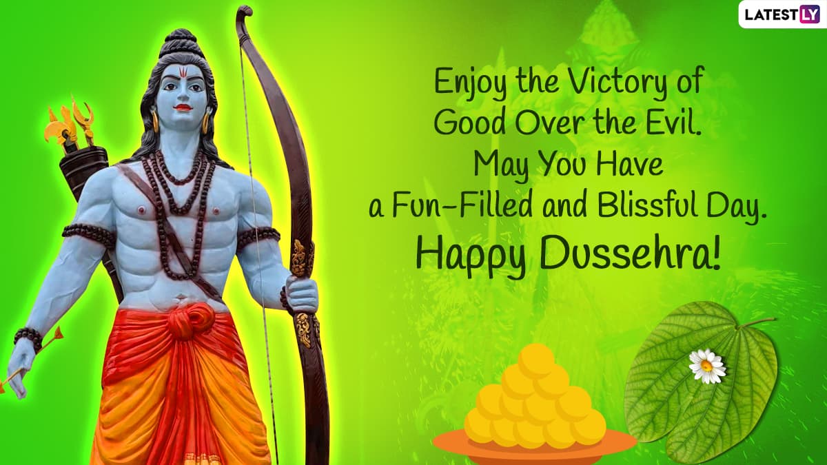 Dussehra 2022 Wishes & SMS: Share Ram Ravan Yudh Images, Messages, WhatsApp  Status and Greetings To Celebrate the Hindu Festival of Vijayadashami