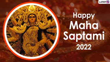 Subho Maha Saptami 2022 Images & HD Wallpapers for Free Download Online: Wish Happy Durga Puja Maha Saptami With WhatsApp Messages and Greetings With Your Loved Ones