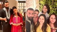 Alia Bhatt-Ranbir Kapoor Join Neetu Kapoor and Soni Razdan for Lakshmi Puja During Diwali (View Viral Pic)