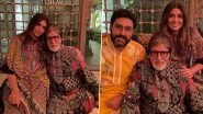 Amitabh Bachchan Turns 80: Daughter Shweta Bachchan Nanda Celebrates Father&rsquo;s Birthday by Twinning With Him in Ethnic Wear (View Pics)