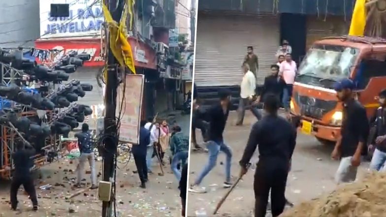 Chhattisgarh: Two Groups Clash During Durga Idol Immersion in Bilaspur