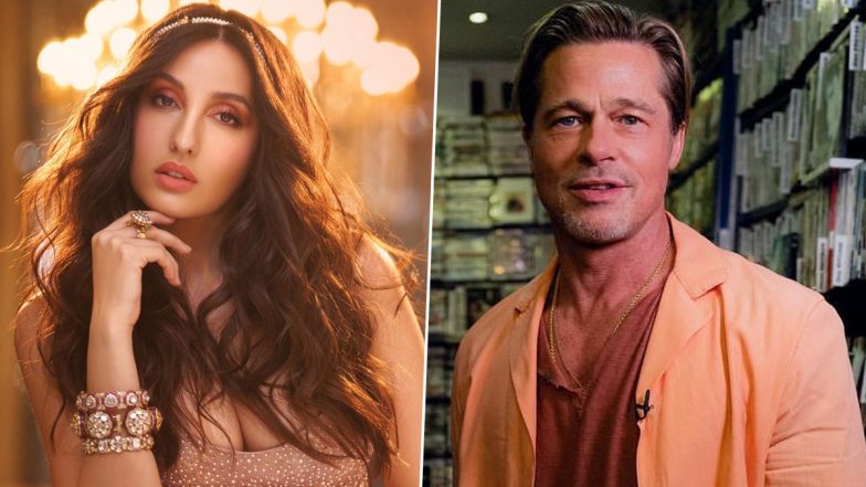 Video of Nora Fatehi Claiming Brad Pitt Slid Into Her DMs Goes Viral; Actress Gets Trolled